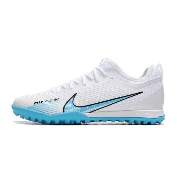 Nike Zoom Mercurial Vapor 15 Pro Zoom White and Blue Turf TF Football Boot