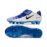 Nike Air Zoom Total 90 III White and Blue Firm Ground FG Football Boot