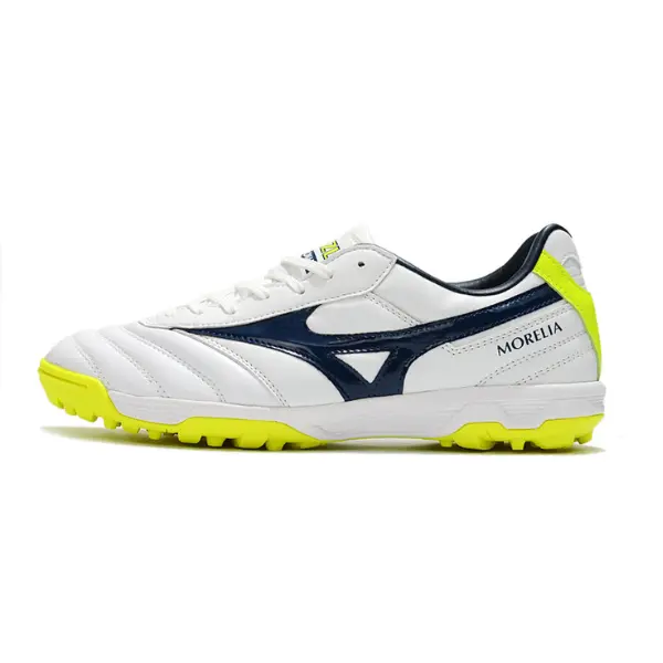 Mizuno Morelia Sala Classic White Green and Blue Turf TF Football Boot