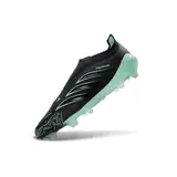 Adidas Predator 26 Elite Laceless Black and Green Firm Ground FG Football Boot