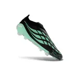 Adidas Predator 26 Elite Laceless Black and Green Firm Ground FG Football Boot