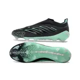 Adidas Predator 26 Elite Laceless Black and Green Firm Ground FG Football Boot