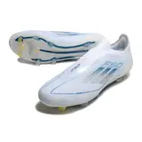 Adidas F50 Elite Laceless White and Blue Firm Ground FG Football Boot - Ice Blue