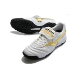Mizuno Morelia Sala Classic White Gold and Black Turf TF Football Boot
