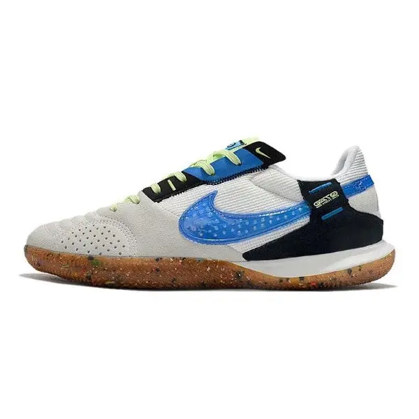 Nike Streetgato IC White Black and Blue Indoor IC Football Boot