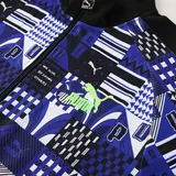 Puma Cold Set Blue White and Black Cold Set Quarter-Zip Top and Pants