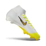 Nike Air Zoom Mercurial Superfly 10 Elite White and Yellow Firm Ground FG Football Boot