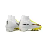 Nike Air Zoom Mercurial Superfly 10 Elite White and Yellow Firm Ground FG Football Boot