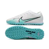 Nike Zoom Mercurial Vapor 15 Elite White and Blue Indoor IC Football Boot
