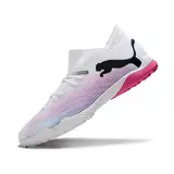 Puma Future 7 White and Purple Turf TF Football Boot