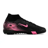 Nike Zoom Mercurial Superfly 10 Elite Black and Pink Turf TF Kids Football Boot