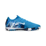 Nike Zoom Mercurial Vapor 16 Elite Kids Blue and White Turf TF Football Boot