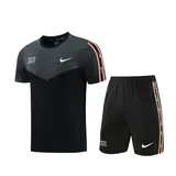 Nike Grey Black Training Set T-Shirt and Shorts