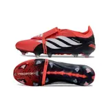 Adidas Predator 26 Elite Tongue Black and Red Firm Ground FG Football Boot - All Red