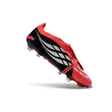 Adidas Predator 26 Elite Tongue Black and Red Firm Ground FG Football Boot - All Red