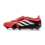 Adidas Predator 26 Elite Tongue Black and Red Firm Ground FG Football Boot - All Red