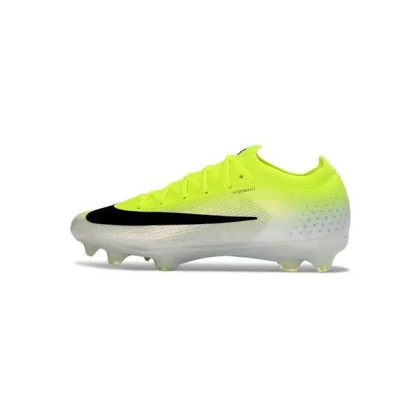 Nike Air Zoom Mercurial Vapor 17 Elite Fluorescent Green and White Firm Ground FG Kids Football Boot