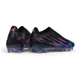 Adidas F50 Hyperfast Laceless Elite Black and Blue Firm Ground FG Football Boot