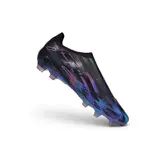 Adidas F50 Hyperfast Laceless Elite Black and Blue Firm Ground FG Football Boot