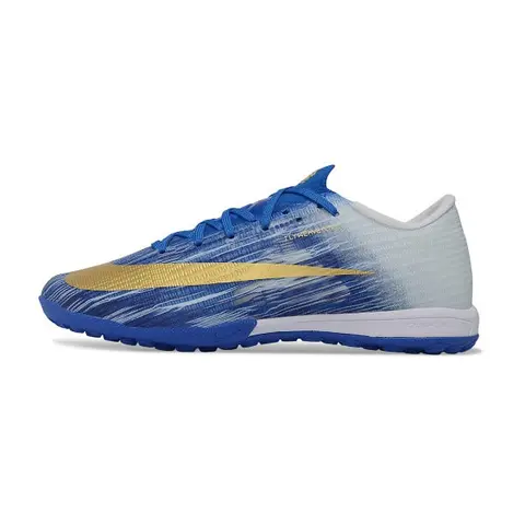 Nike Air Zoom Mercurial Superfly 11 Elite Black and White Turf TF Kids Football Boot - Royal Blue/White
