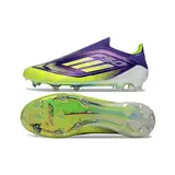 Adidas F50 Elite Laceless Purple and Green Firm Ground FG Football Boot