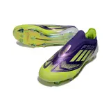 Adidas F50 Elite Laceless Purple and Green Firm Ground FG Football Boot