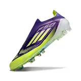 Adidas F50 Elite Laceless Purple and Green Firm Ground FG Football Boot
