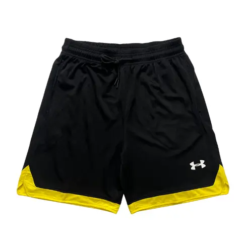 Under Armour Black and Yellow Shorts