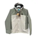 The North Face Green and White Windbreaker Jacket
