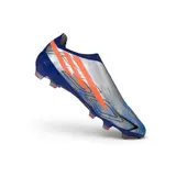 Adidas F50 Hyperfast Laceless Elite Gray, Blue and Orange Firm Ground FG Football Boot