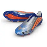 Adidas F50 Hyperfast Laceless Elite Gray, Blue and Orange Firm Ground FG Football Boot