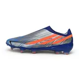 Adidas F50 Hyperfast Laceless Elite Gray, Blue and Orange Firm Ground FG Football Boot