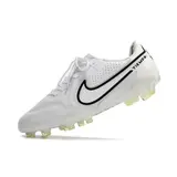 Nike Tiempo Legend 9 Elite White and Black Firm Ground FG Football Boot