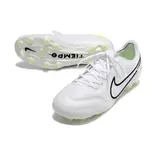 Nike Tiempo Legend 9 Elite White and Black Firm Ground FG Football Boot