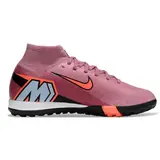Nike Zoom Mercurial Superfly 10 Elite Kids Light Pink Turf TF Football Boot - Dusty Rose