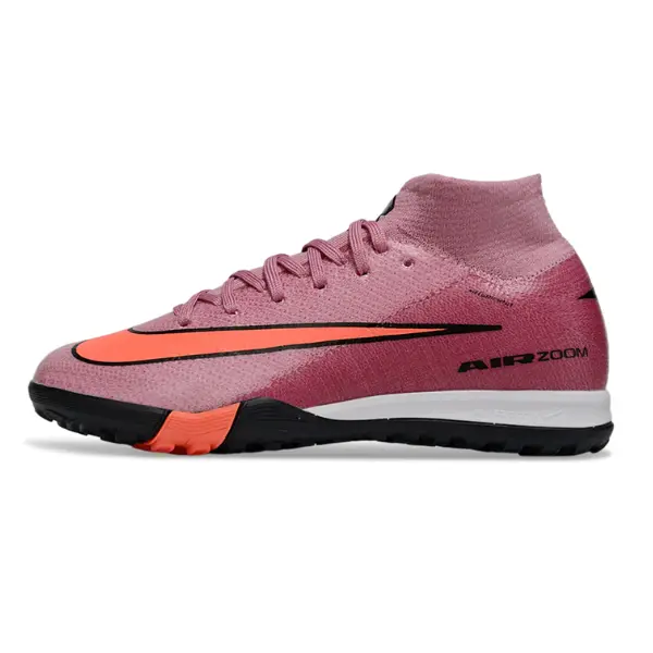 Nike Zoom Mercurial Superfly 10 Elite Kids Light Pink Turf TF Football Boot - Dusty Rose