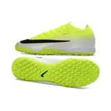 Nike Air Zoom Mercurial Vapor 17 Elite Yellow and White Turf TF Kids Football Boot