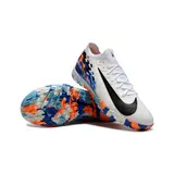 Nike Zoom Mercurial Vapor 16 Elite Kids White and Blue Turf TF Football Boot