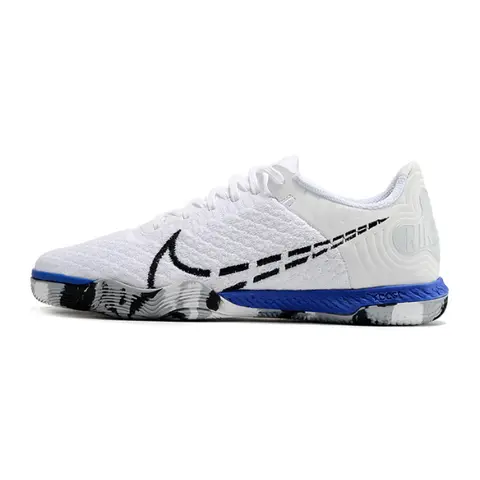 Nike Reactgato White and Blue Indoor IC Football Boot Size 42Eu