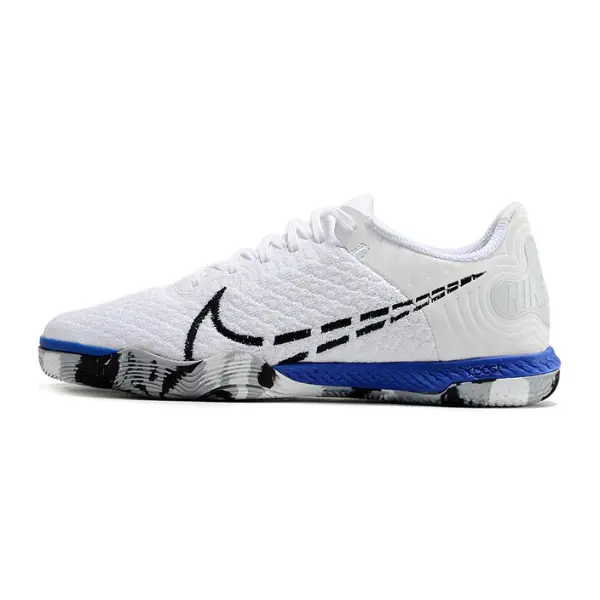 Nike Reactgato White and Blue Indoor IC Football Boot Size 42Eu
