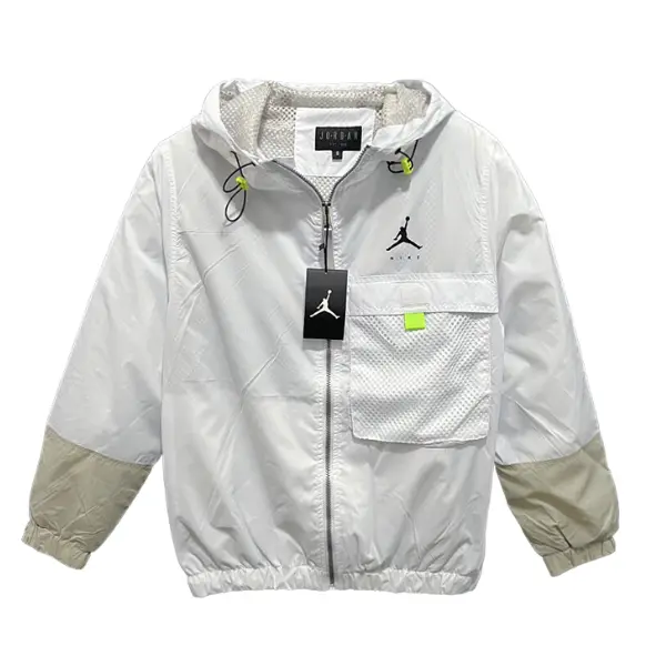 Jordan White Windbreaker Jacket