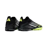 Adidas F50 Laceless Elite Black and Green Turf TF Football Boot