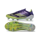 Adidas F50 Primeknit Elite Green, Purple and White Mixed Studs SG Football Boot