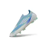 Adidas F50 Elite Laceless Light Blue and Blue Firm Ground FG Football Boot