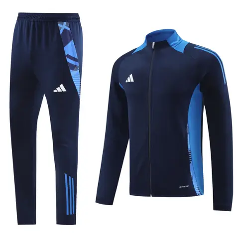 Adidas Dark Blue Cold Set Jacket and Pants - Navy/Royal Blue
