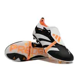 Adidas Predator 30 Elite Tongue Black and White Firm Ground FG Kids Football Boot - Black/White/Orange