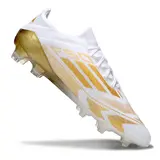 Adidas F50 Primeknit Elite White and Gold Firm Ground FG Football Boot