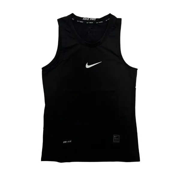 Nike Black Tank Top - Small Swoosh