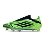 Adidas F50 Elite Laceless Green and Black Firm Ground FG Football Boot