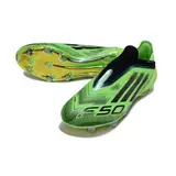 Adidas F50 Elite Laceless Green and Black Firm Ground FG Football Boot